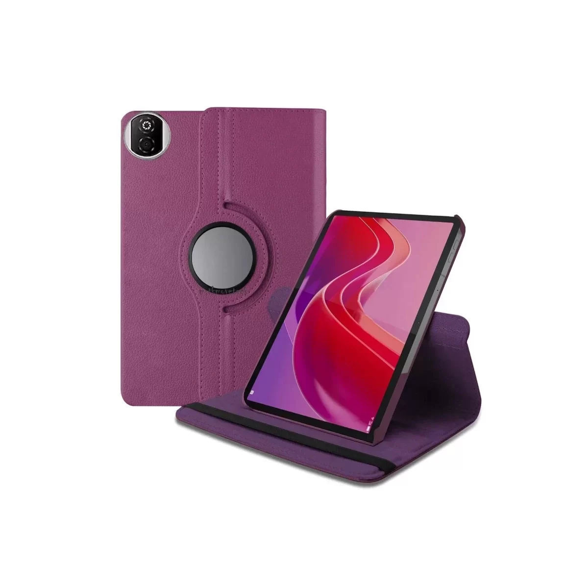 Newface Huawei Honor Pad X7 360 Tablet Deri Kılıf - Mor