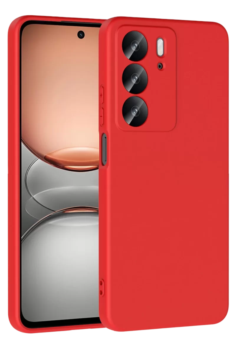 Newface Realme C75 4G First Silikon - Kırmızı
