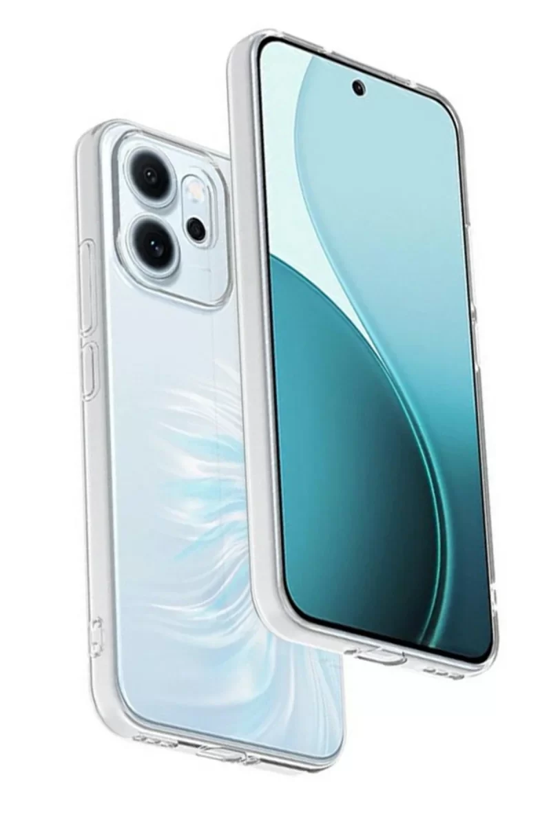 Newface Oppo Reno 14F Kılıf Lüx Şeffaf Silikon