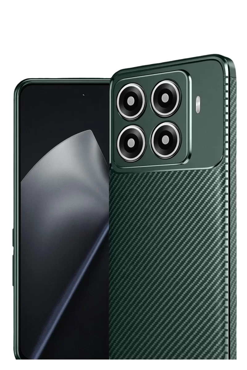 Newface Xiaomi Mi 15T Pro Auto Focus Karbon Kapak - Koyu Yeşil