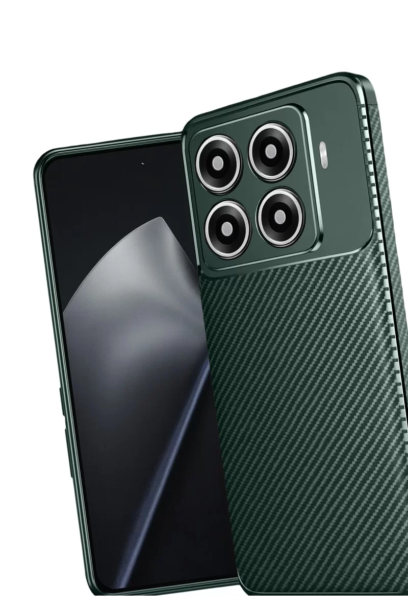 Newface Xiaomi Mi 15T Pro Auto Focus Karbon Kapak - Koyu Yeşil