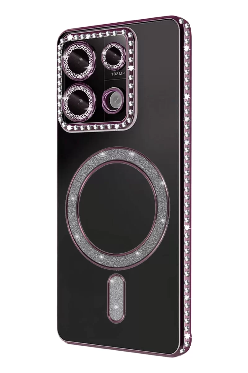 Newface Xiaomi Redmi 13C Joke Simli Magneticsafe Kılıf - Pembe
