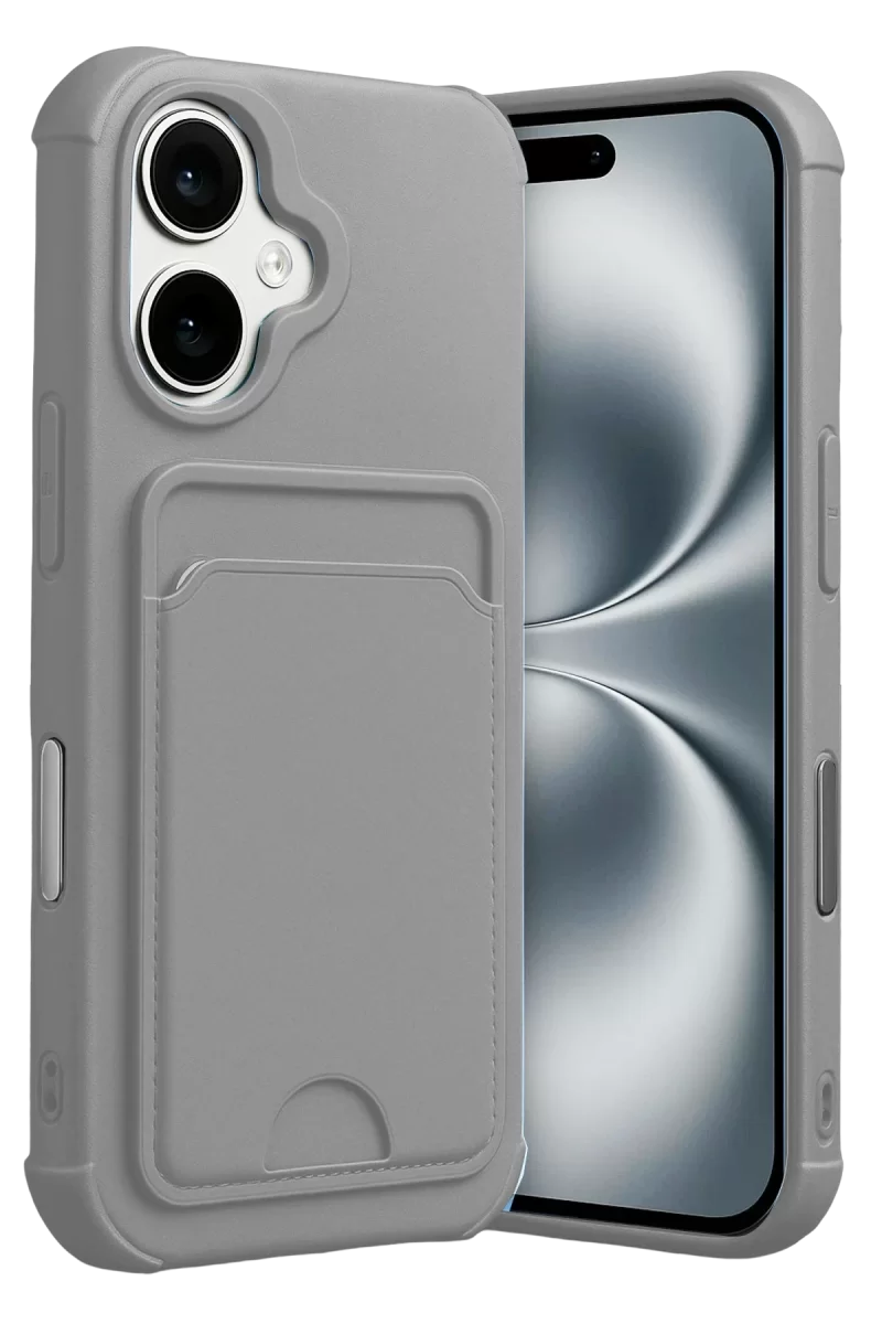 Newface Apple iPhone 17 Kelvin Kartvizitli Silikon - Gri