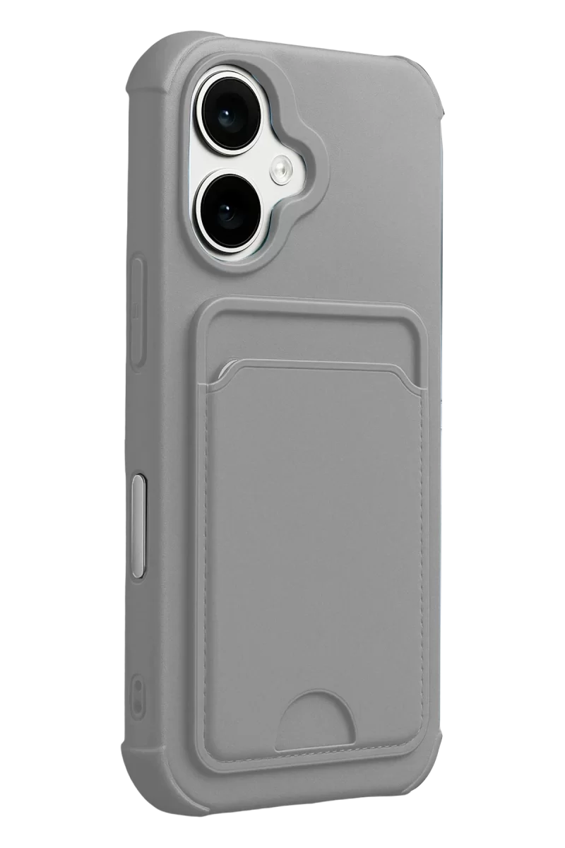 Newface Apple iPhone 17 Kelvin Kartvizitli Silikon - Gri