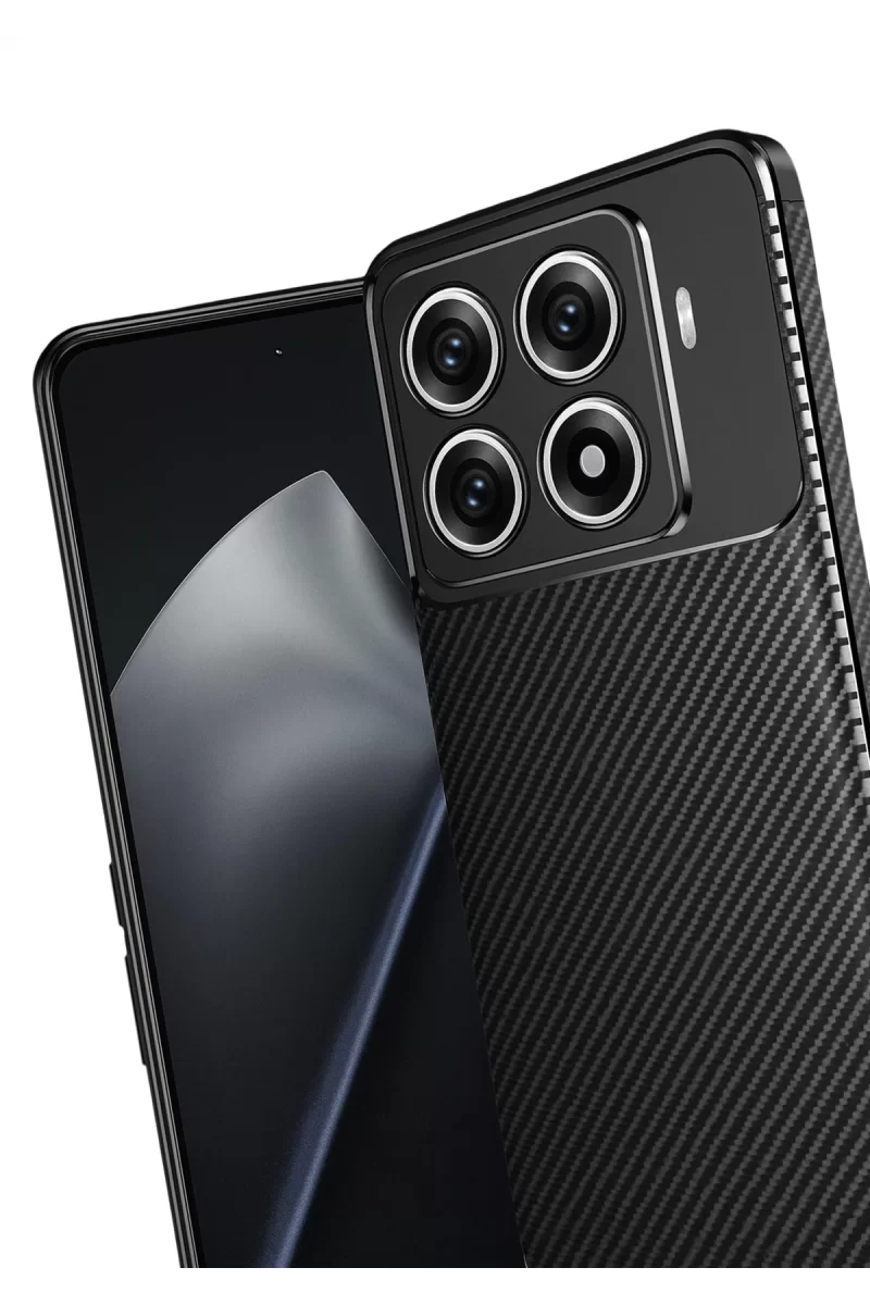 Newface Xiaomi Mi 15T Pro Auto Focus Karbon Kapak - Siyah