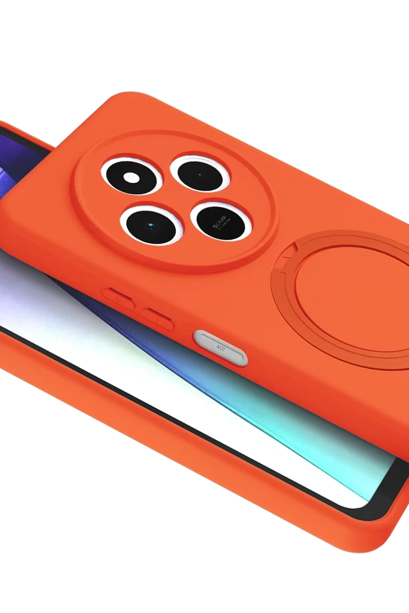 Newface Xiaomi Redmi 14C Regal Magsafe Standlı Kapak - Turuncu