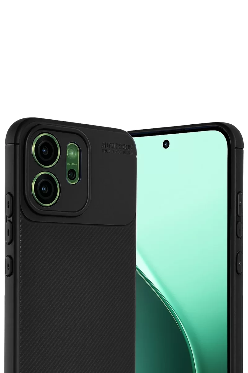 Newface Oppo Reno 14 Auto Focus Karbon Kapak - Siyah