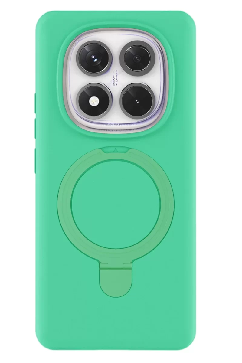 Newface Xiaomi Redmi Note 14 Pro 4G Regal Magsafe Standlı Kapak - Yeşil