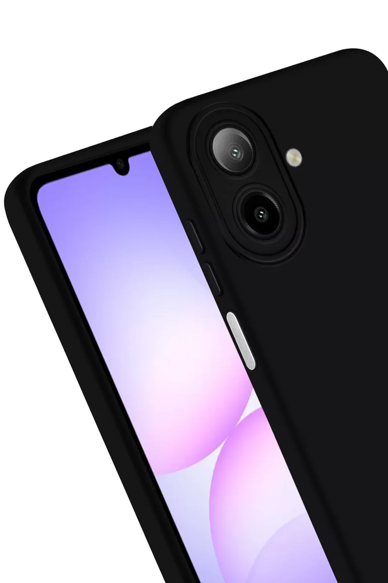 Newface Samsung Galaxy A07 4G Nano içi Kadife Silikon - Siyah