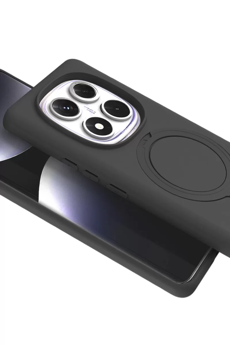 Newface Xiaomi Redmi Note 14 Pro 5G Regal Magsafe Standlı Kapak - Titan Gri