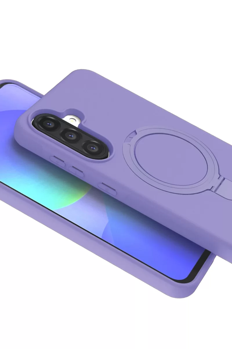 Newface Samsung Galaxy A17 5G Regal Magsafe Standlı Kapak - Lila
