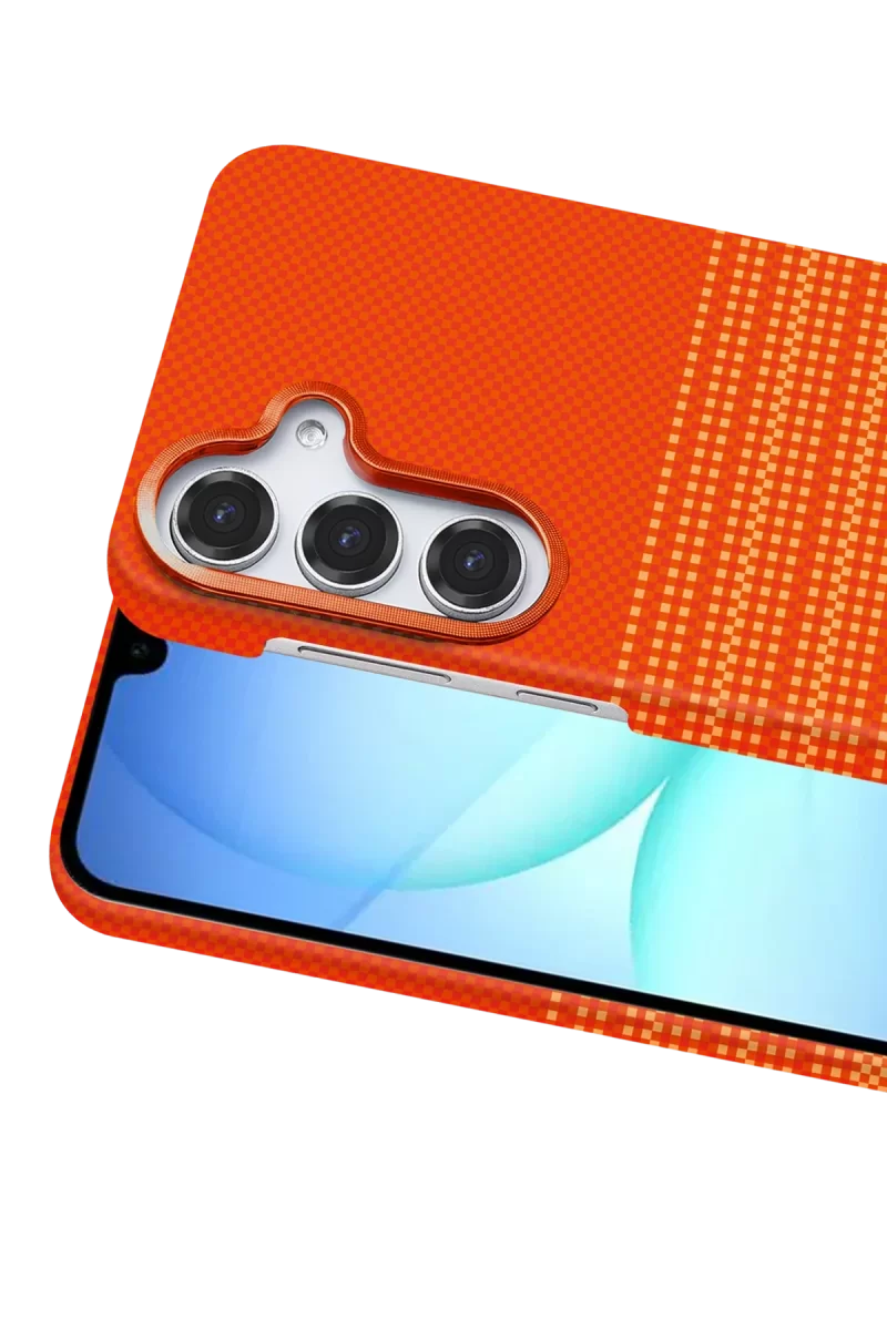 Newface Samsung Galaxy S25 FE Vega Magsafe Kapak - Turuncu