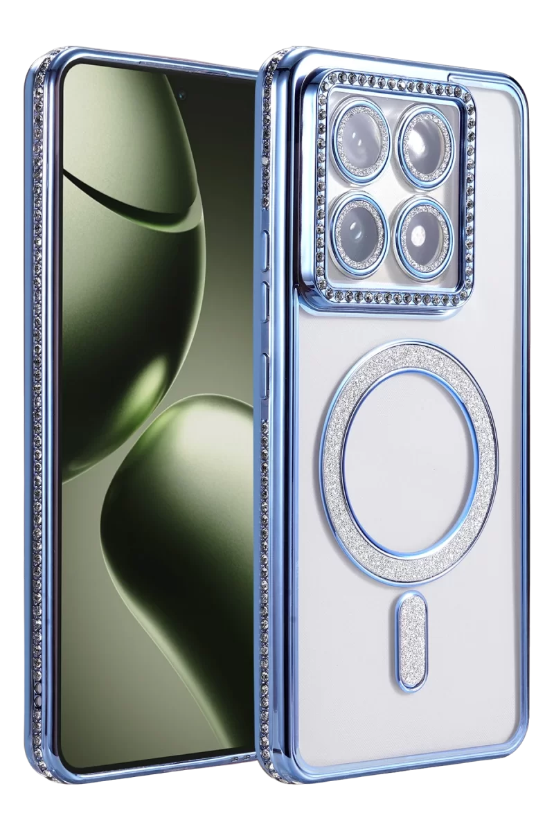 Newface Xiaomi Mi 14T Pro Joke Simli Magneticsafe Kılıf - Mavi