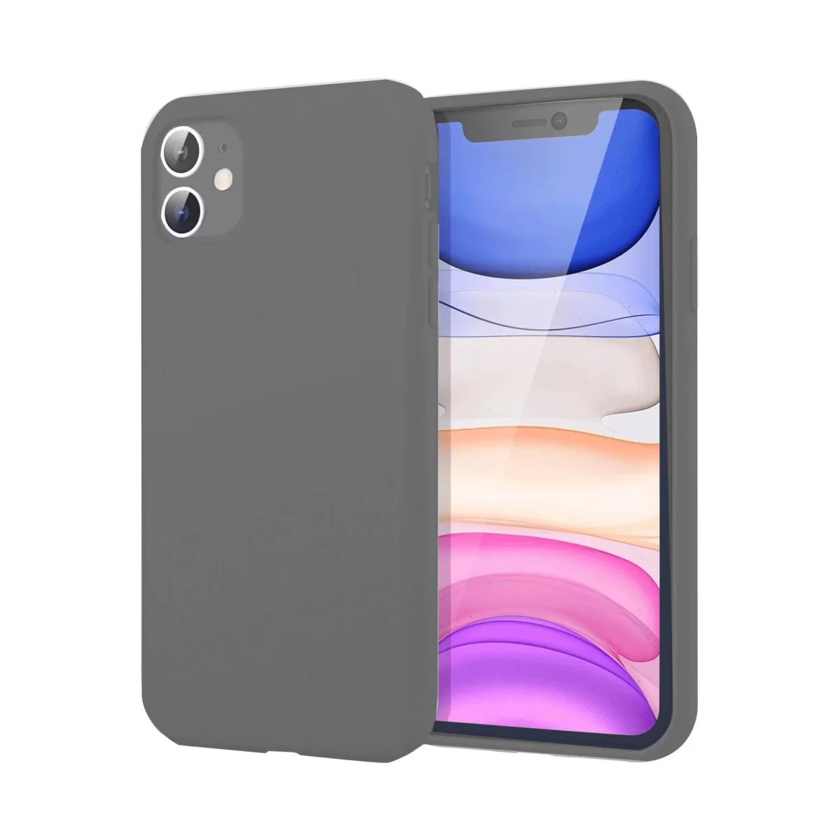 Newface Apple iPhone 11 Kılıf First Silikon - Gri