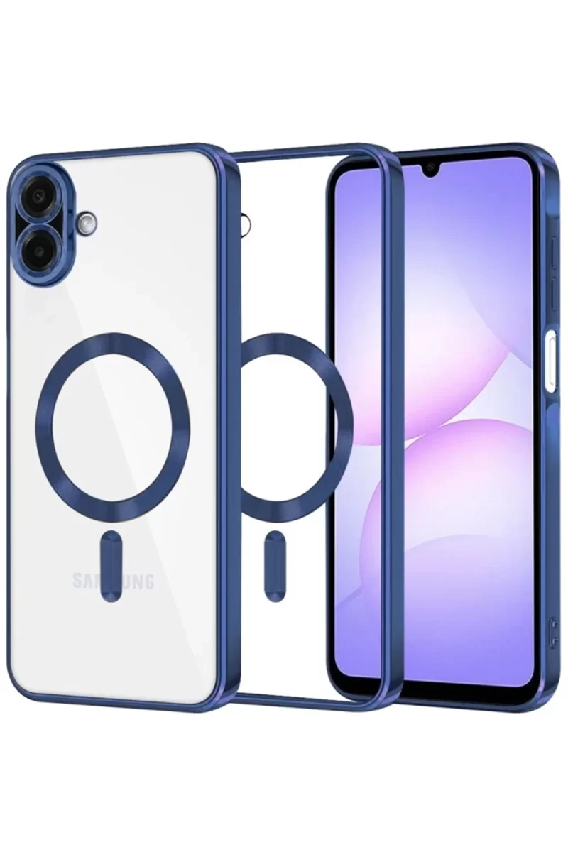 Newface Samsung Galaxy A07 4G Kross Magneticsafe Kapak - Lacivert