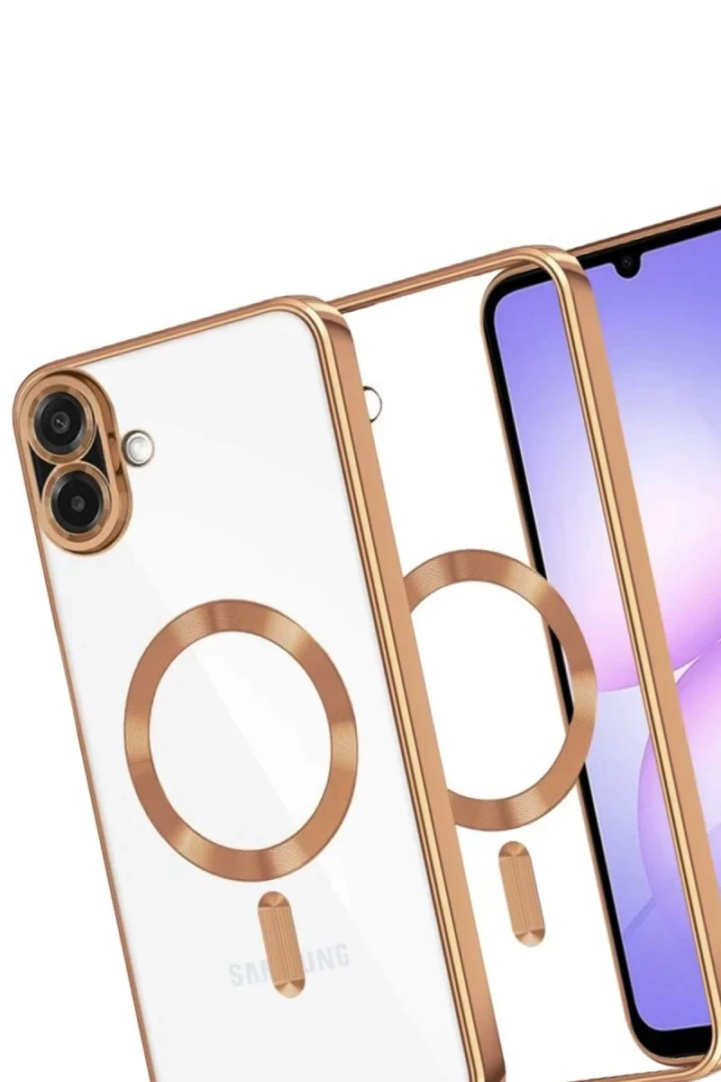 Newface Samsung Galaxy A07 4G Kross Magneticsafe Kapak - Çöl Titanyum