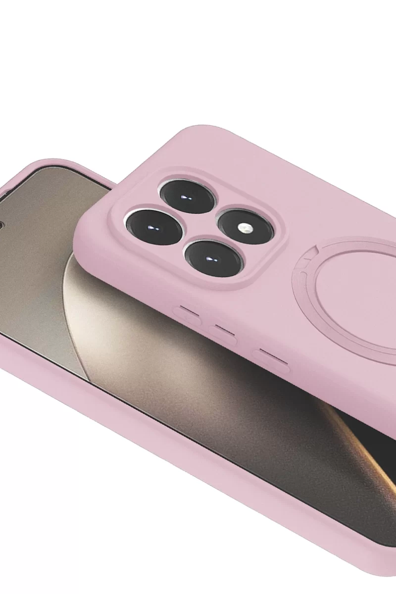 Newface Xiaomi Mi 15T Regal Magsafe Standlı Kapak - Açık Pembe