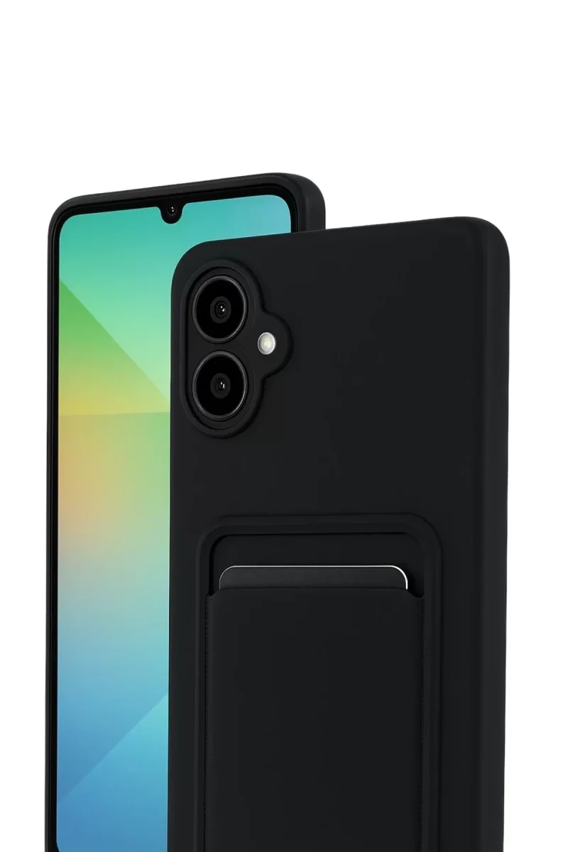 Newface Samsung Galaxy A07 4G Kelvin Kartvizitli Silikon - Siyah