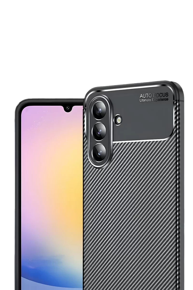 Newface Samsung Galaxy S25 FE Auto Focus Karbon Kapak - Siyah