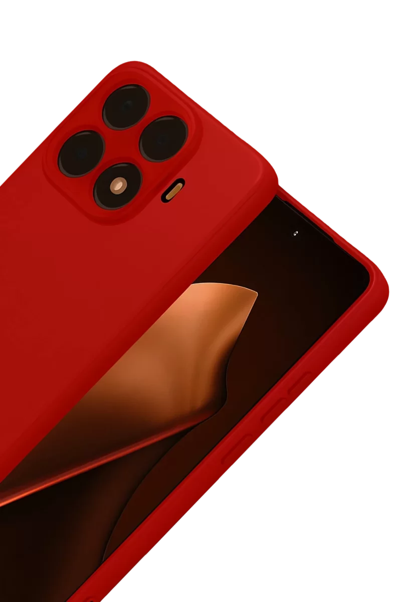 Newface Xiaomi Mi 15T Pro Nano içi Kadife Silikon - Kırmızı