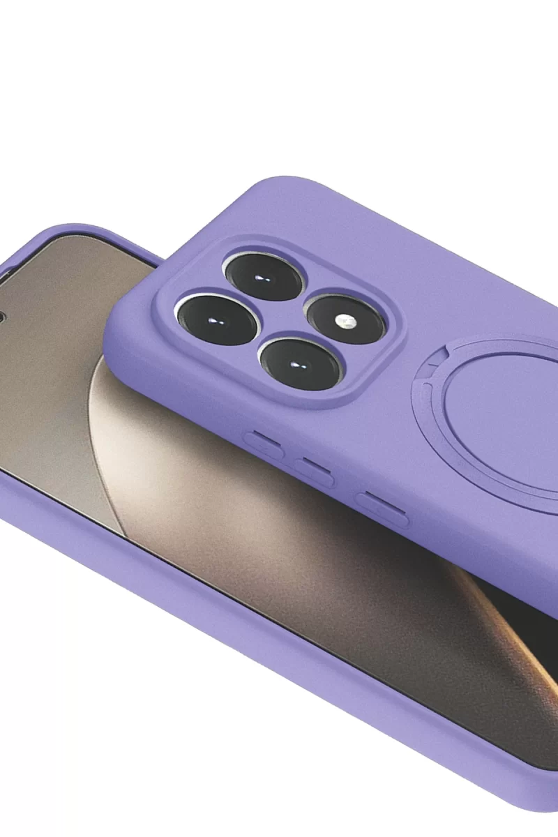 Newface Xiaomi Mi 15T Regal Magsafe Standlı Kapak - Lila