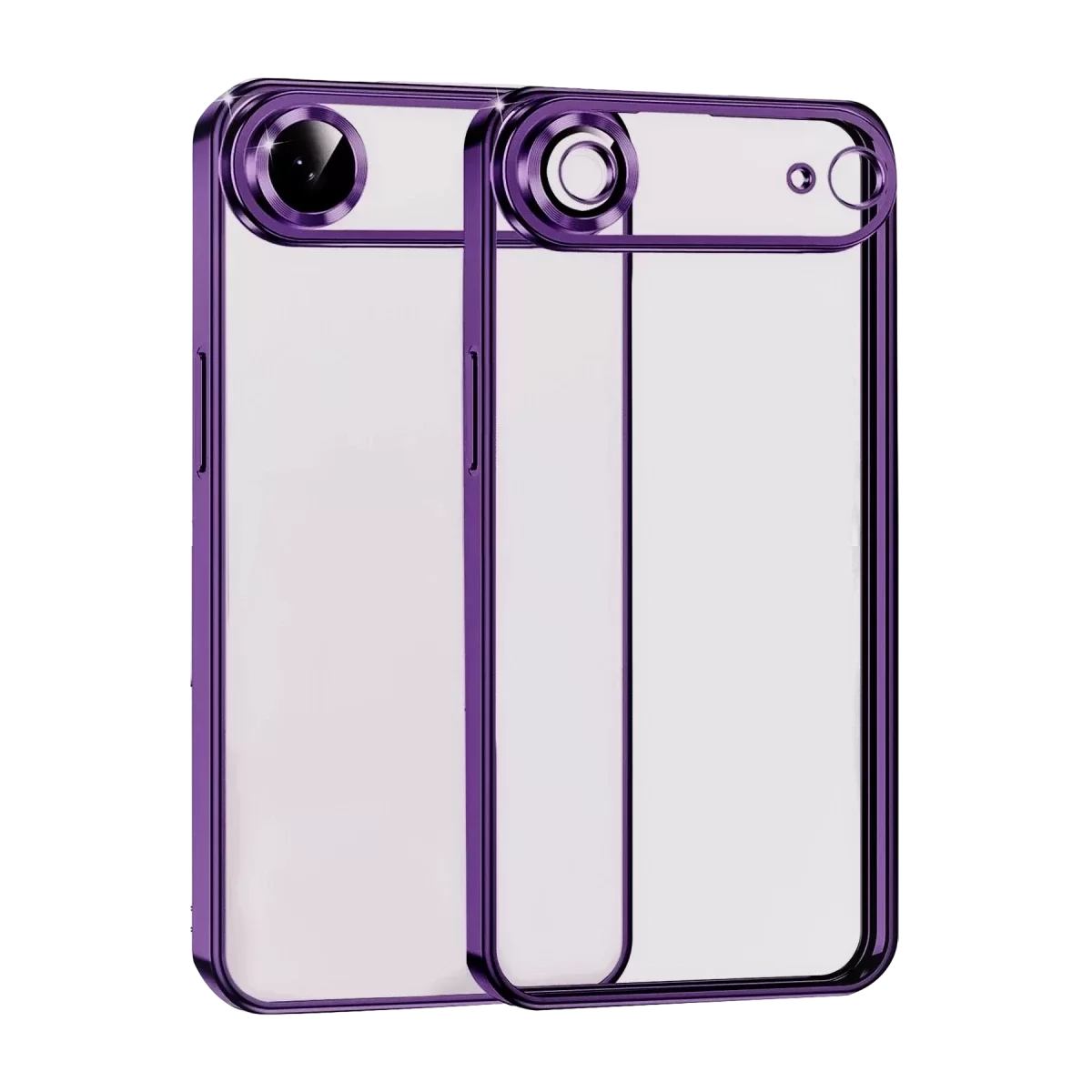 Newface Apple iPhone 17 Air Razer Lensli Silikon - Açık Mor