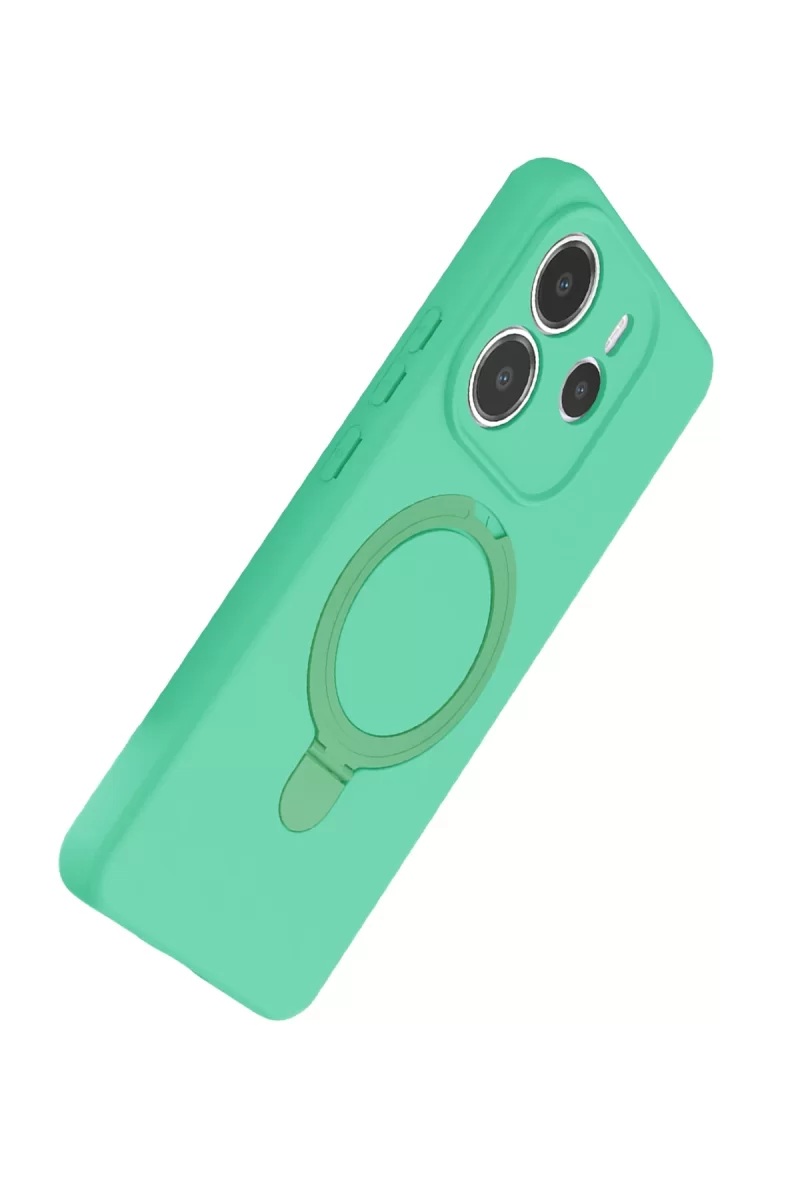 Newface Xiaomi Redmi Note 14 4G Regal Magsafe Standlı Kapak - Yeşil