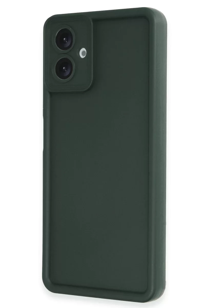 Newface Samsung Galaxy A07 4G Viera Silikon - Koyu Yeşil