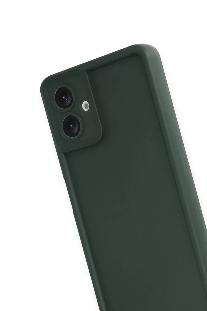 Newface Samsung Galaxy A07 4G Viera Silikon - Koyu Yeşil