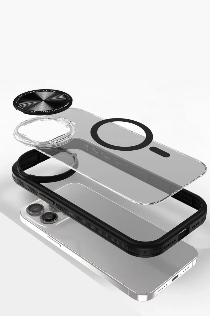 Newface Apple iPhone 11 Kılıf Teleskop Lens Magsafe Silikon Kapak - Siyah