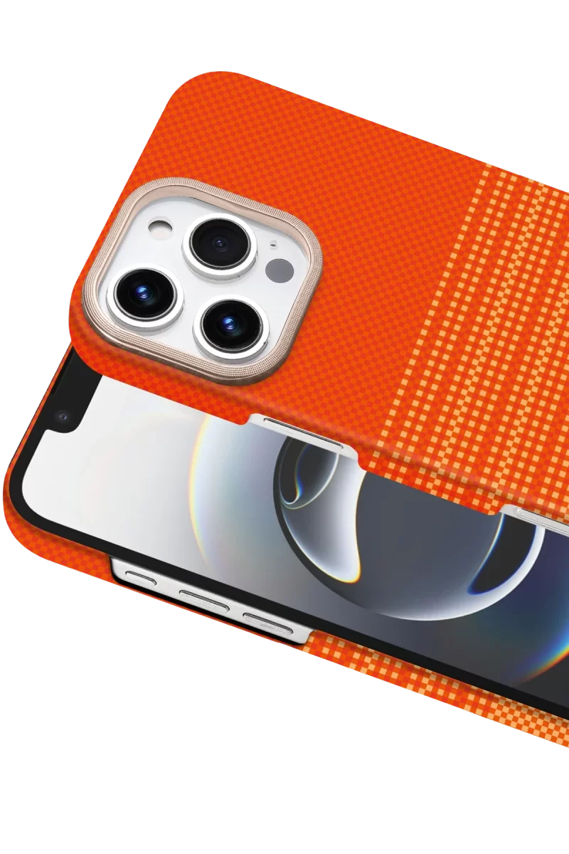 Newface Apple iPhone 16 Pro Max Vega Magsafe Kapak - Turuncu