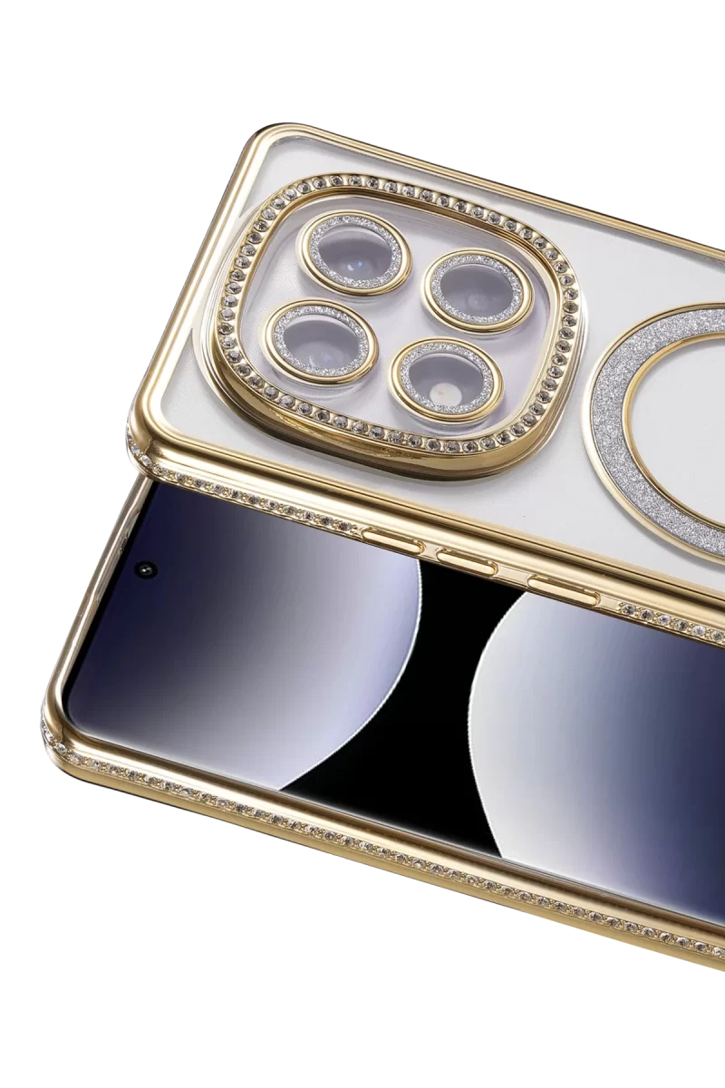 Newface Xiaomi Redmi Note 14 Pro 5G Joke Simli Magneticsafe Kılıf - Gold