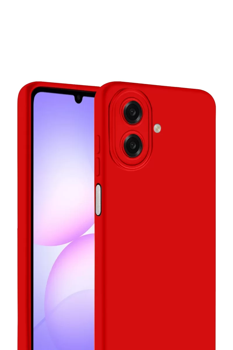Newface Samsung Galaxy A07 4G First Silikon - Kırmızı