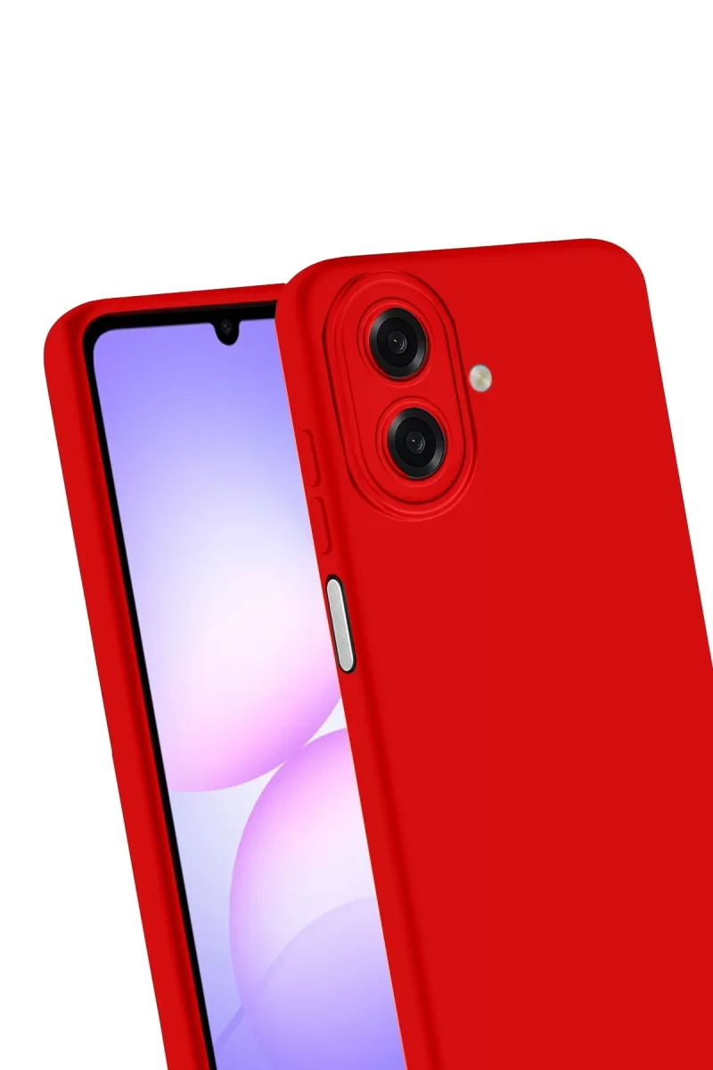 Newface Samsung Galaxy A07 4G First Silikon - Kırmızı