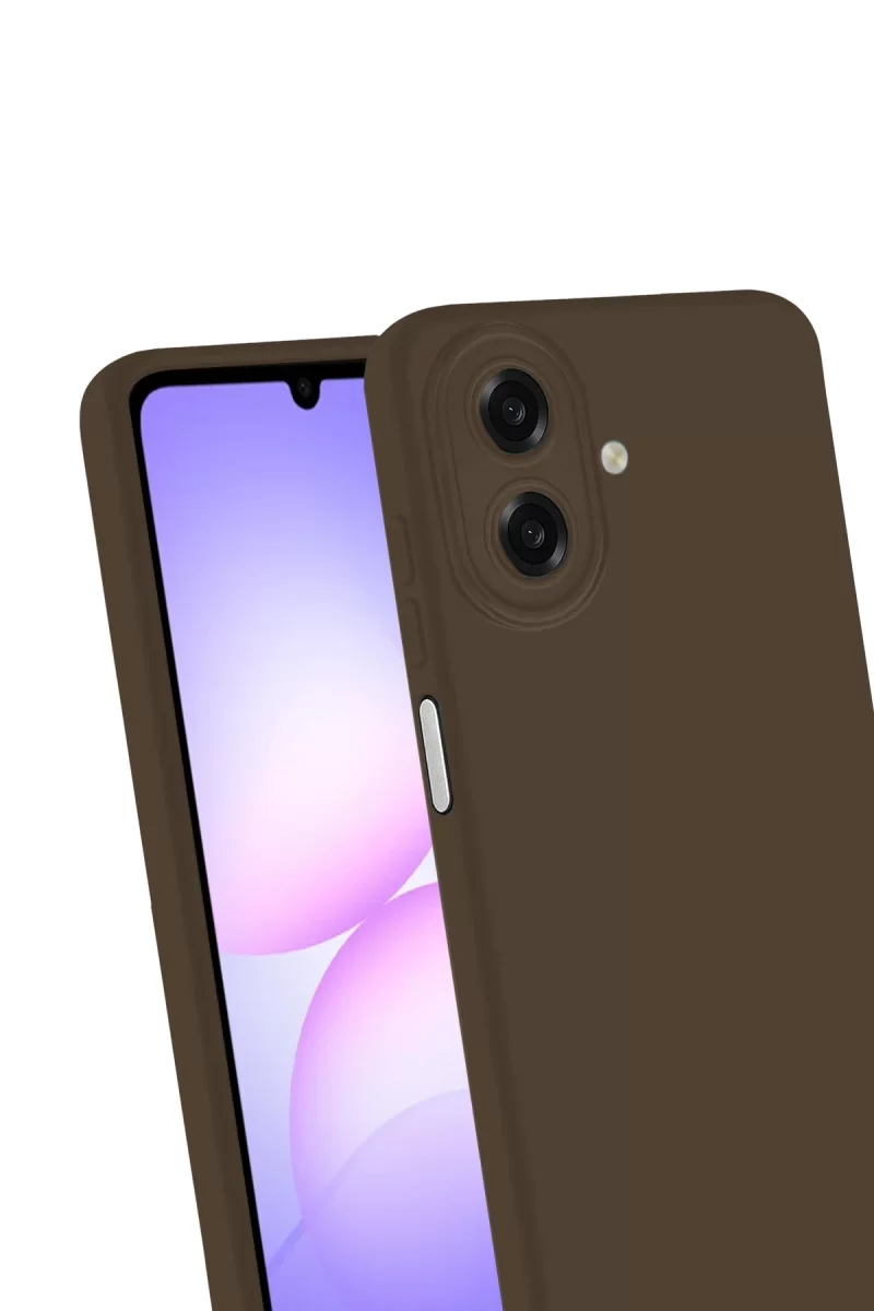 Newface Samsung Galaxy A07 4G First Silikon - Kahverengi