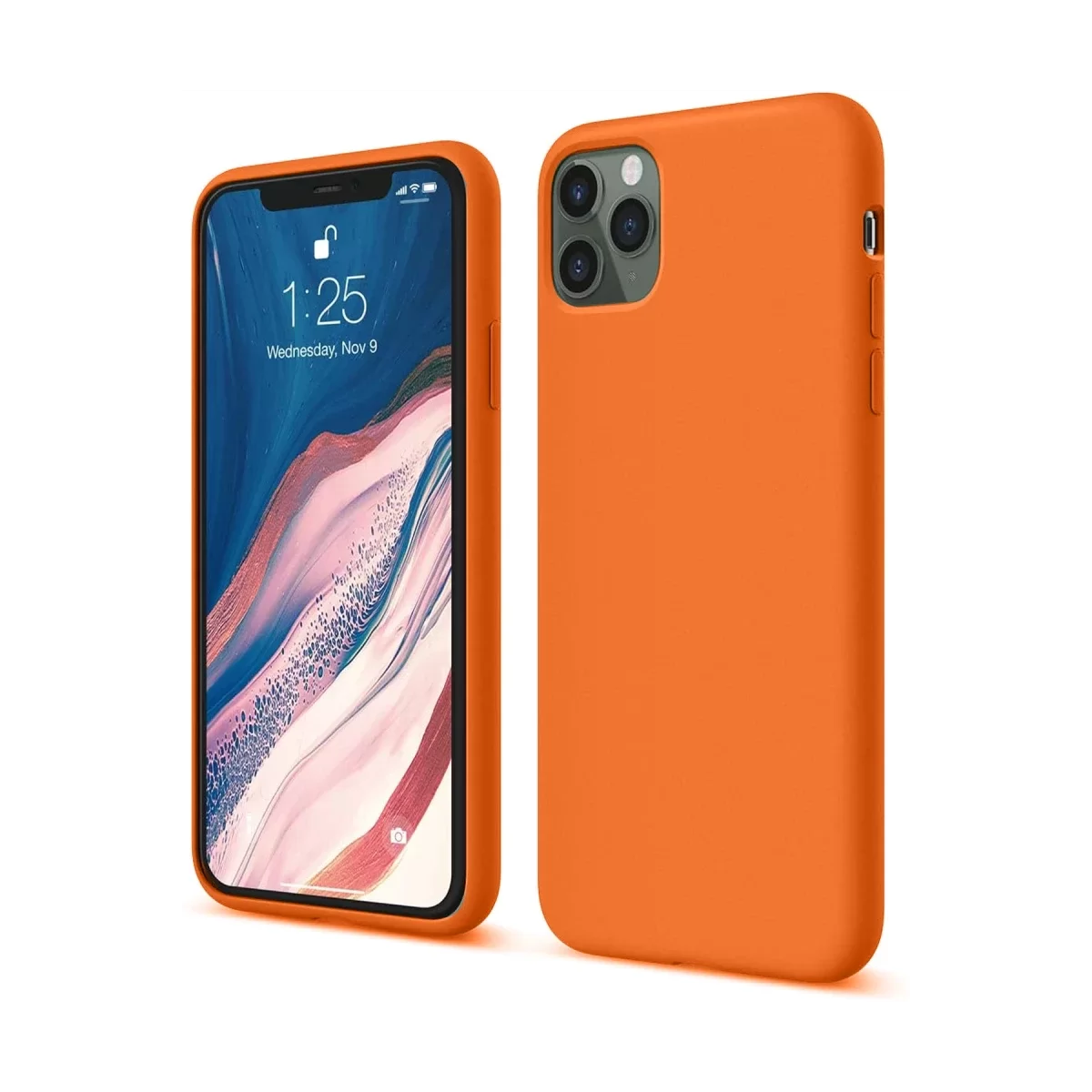 Newface Apple iPhone 11 Pro Kılıf First Silikon - Turuncu