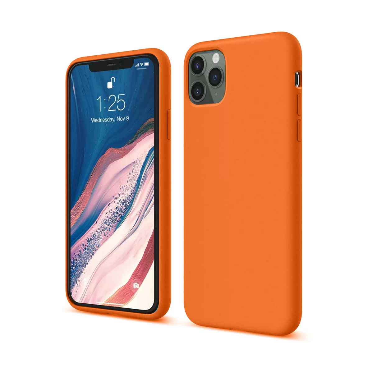 Newface Apple iPhone 11 Pro Kılıf First Silikon - Turuncu