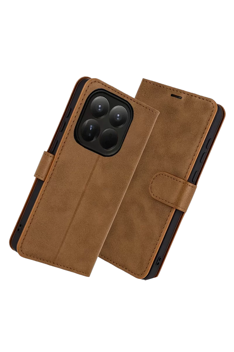 Newface Xiaomi Mi 15T Trend S Plus Kapaklı Kılıf - Taba
