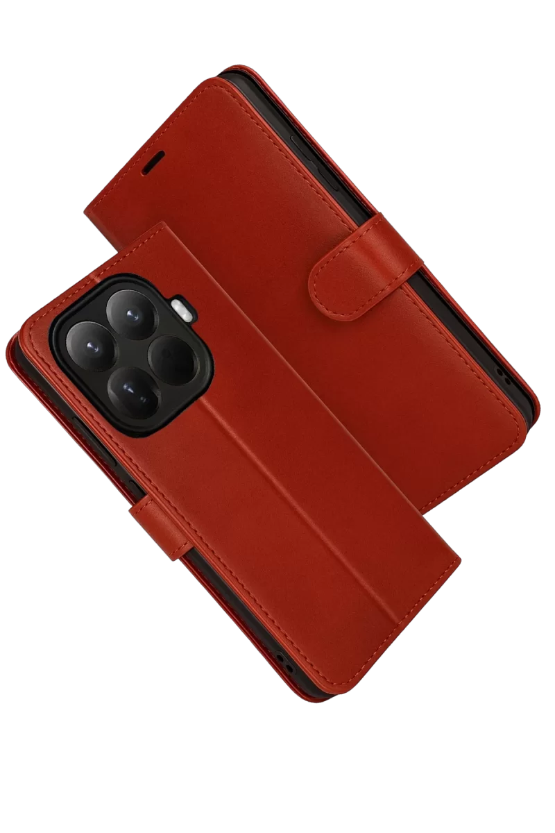 Newface Xiaomi Mi 15T Pro Trend S Plus Kapaklı Kılıf - Kırmızı