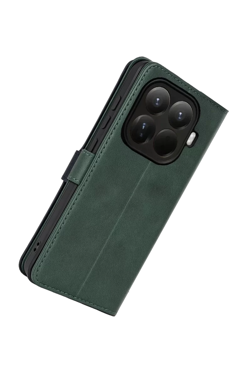 Newface Xiaomi Mi 15T Pro Trend S Plus Kapaklı Kılıf - Yeşil
