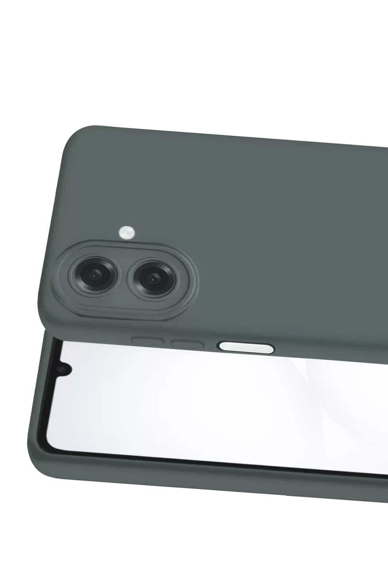 Newface Samsung Galaxy A07 4G Nano içi Kadife Silikon - Gri