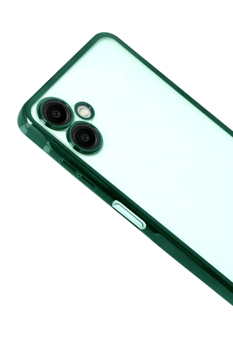 Newface Samsung Galaxy A07 4G Razer Lensli Silikon - Yeşil
