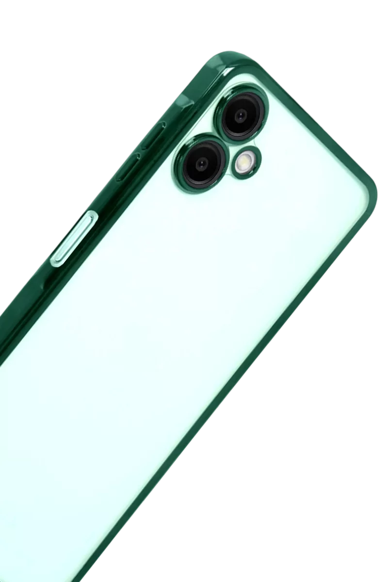 Newface Samsung Galaxy A07 4G Razer Lensli Silikon - Yeşil