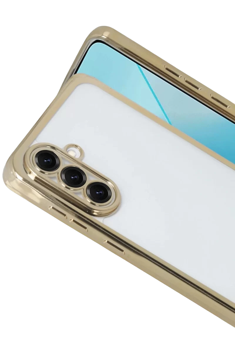Newface Samsung Galaxy A17 5G Razer Lensli Silikon - Gold