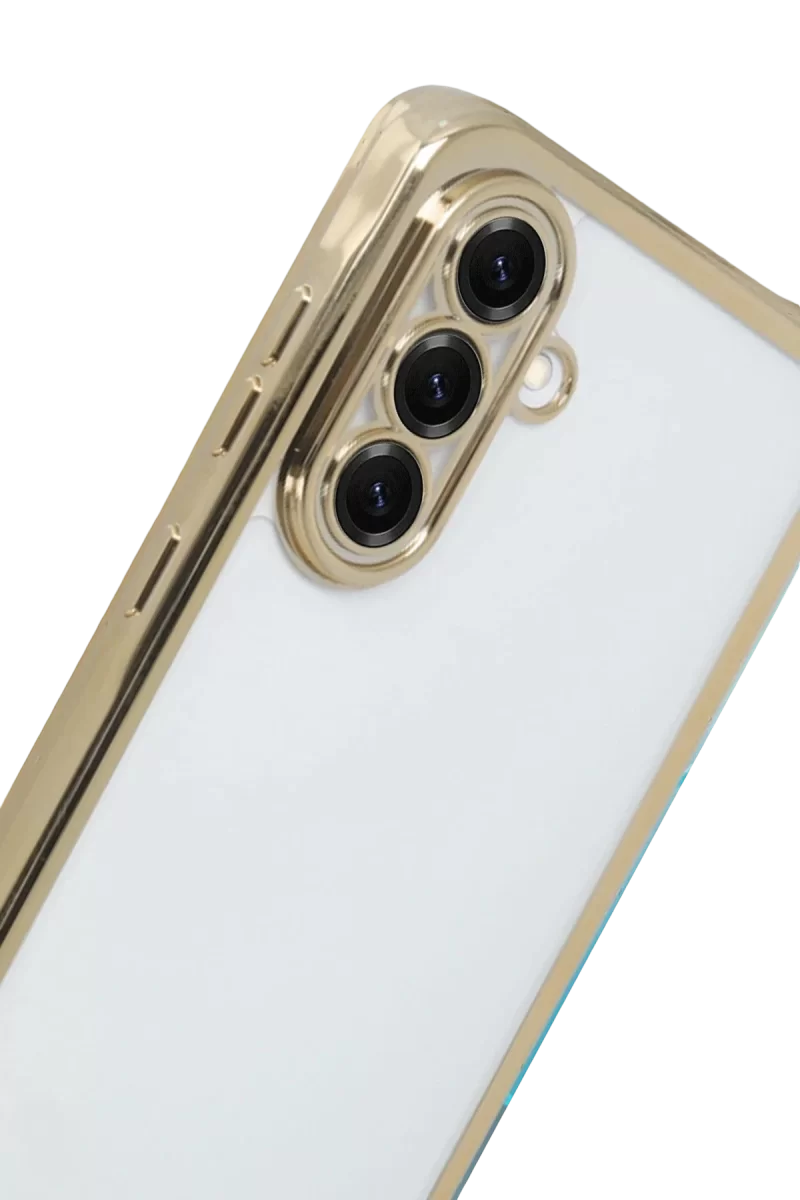 Newface Samsung Galaxy A17 5G Razer Lensli Silikon - Gold