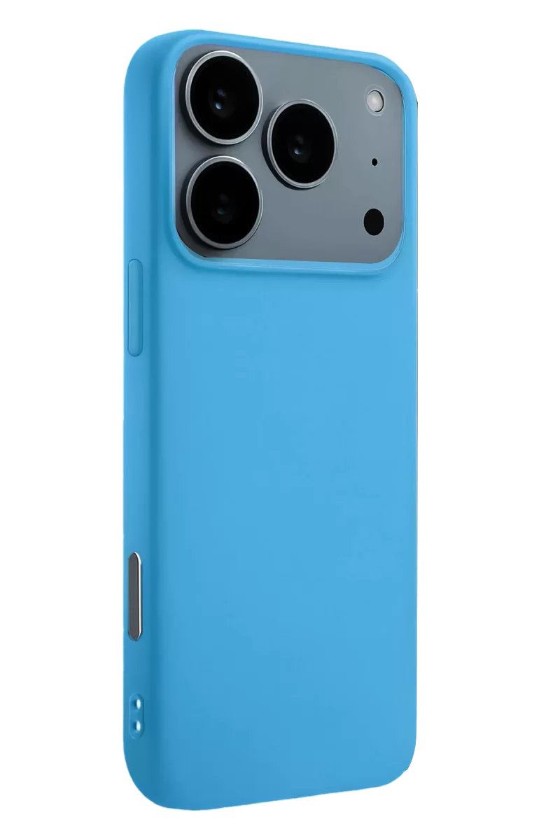 Newface Apple iPhone 17 Pro Max Nano içi Kadife Silikon - Mavi