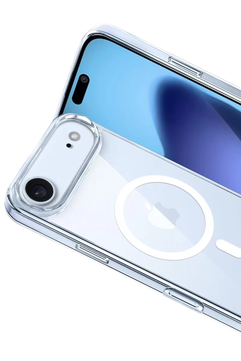 Newface Apple iPhone 17 Air Combo Sert Şeffaf Magsafe Kapak - Şeffaf