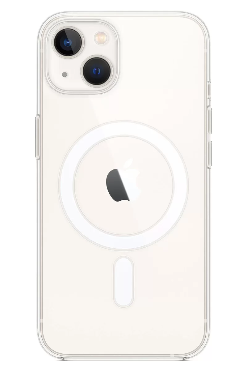 Newface Apple iPhone 14 Kılıf Magneticsafe Şeffaf Silikon - Şeffaf
