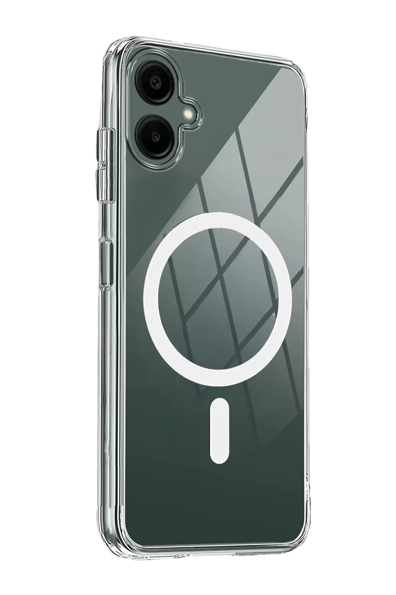 Newface Samsung Galaxy A07 4G Combo Sert Şeffaf Magsafe Kapak - Şeffaf