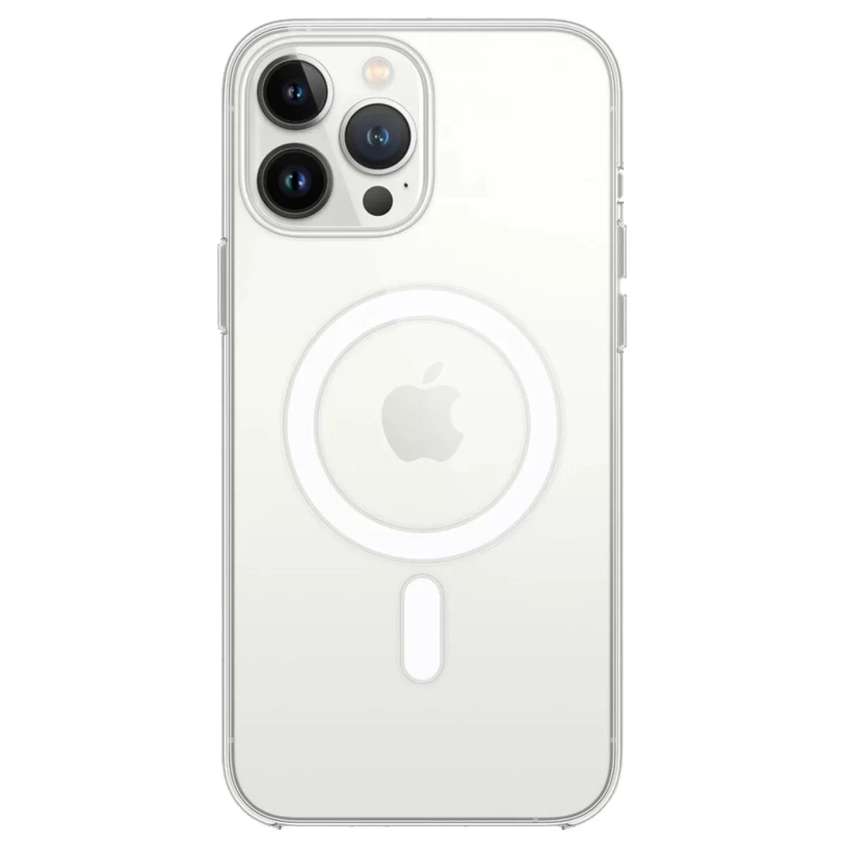 Newface Apple iPhone 14 Pro Kılıf Magneticsafe Şeffaf Silikon - Şeffaf